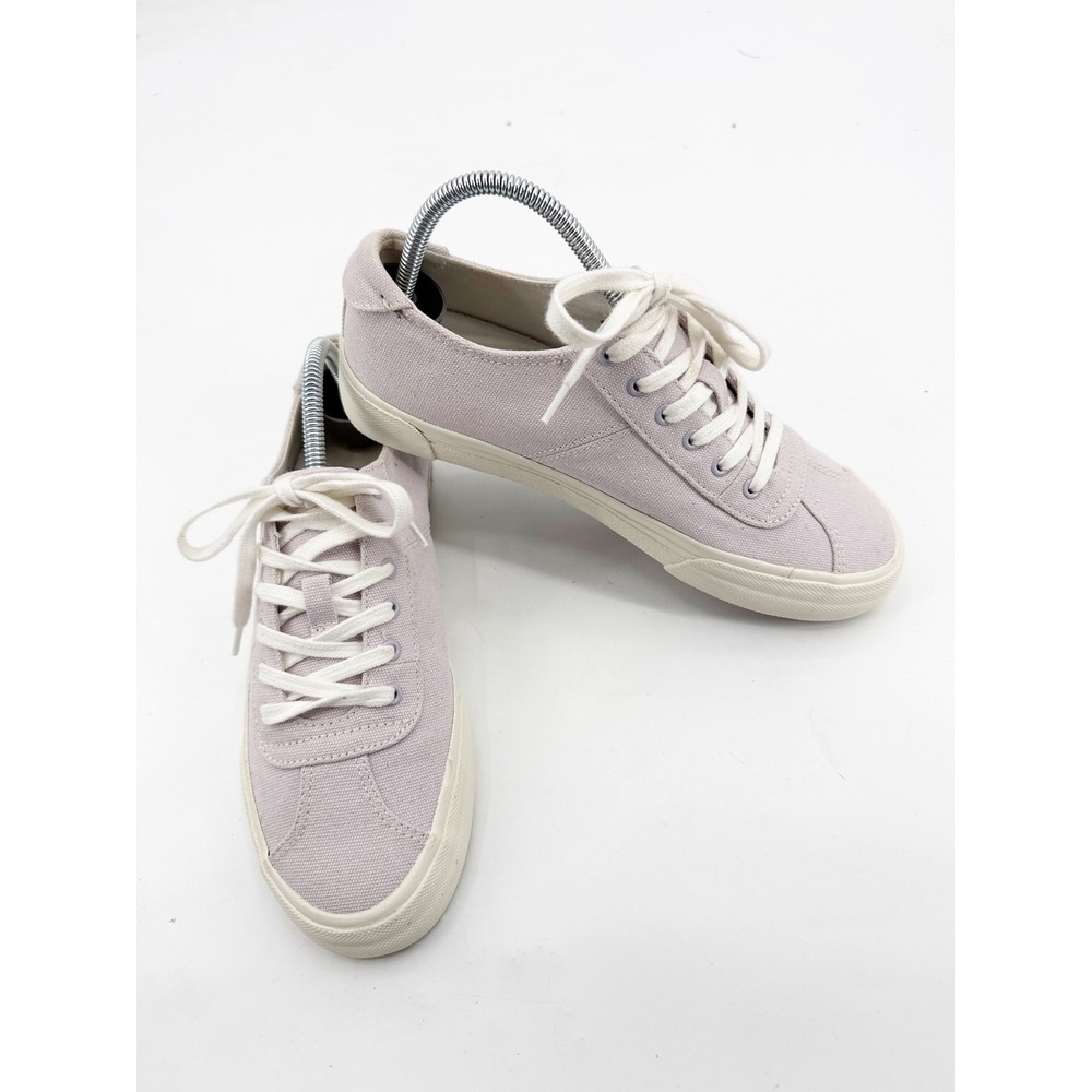 Madewell MWL Sidewalk Sneakers Lilac Purple Canvas Lace Up NK221 Womens 7.5